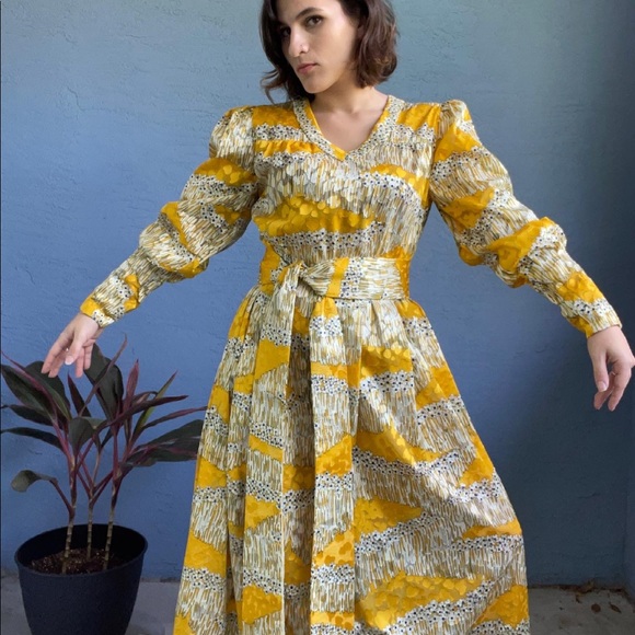 Gorgeous Asian Silk Inspired Custom Made Vintage Gown - Picture 8 of 8